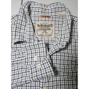 Timberland Stratham Issue Authentic Outdoor Gear Men's L Plaid Botton-down VTG